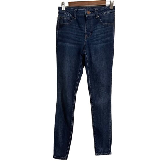 Maurices Womens Dark Wash Stretch Everflex High-Rise Skinny Jeans Size 2 - Picture 1 of 8